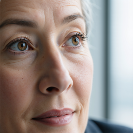 四十五岁左右女性财务专家头像，穿职业套装，黑色短发，白色背景，眼神专注，展现专业素养